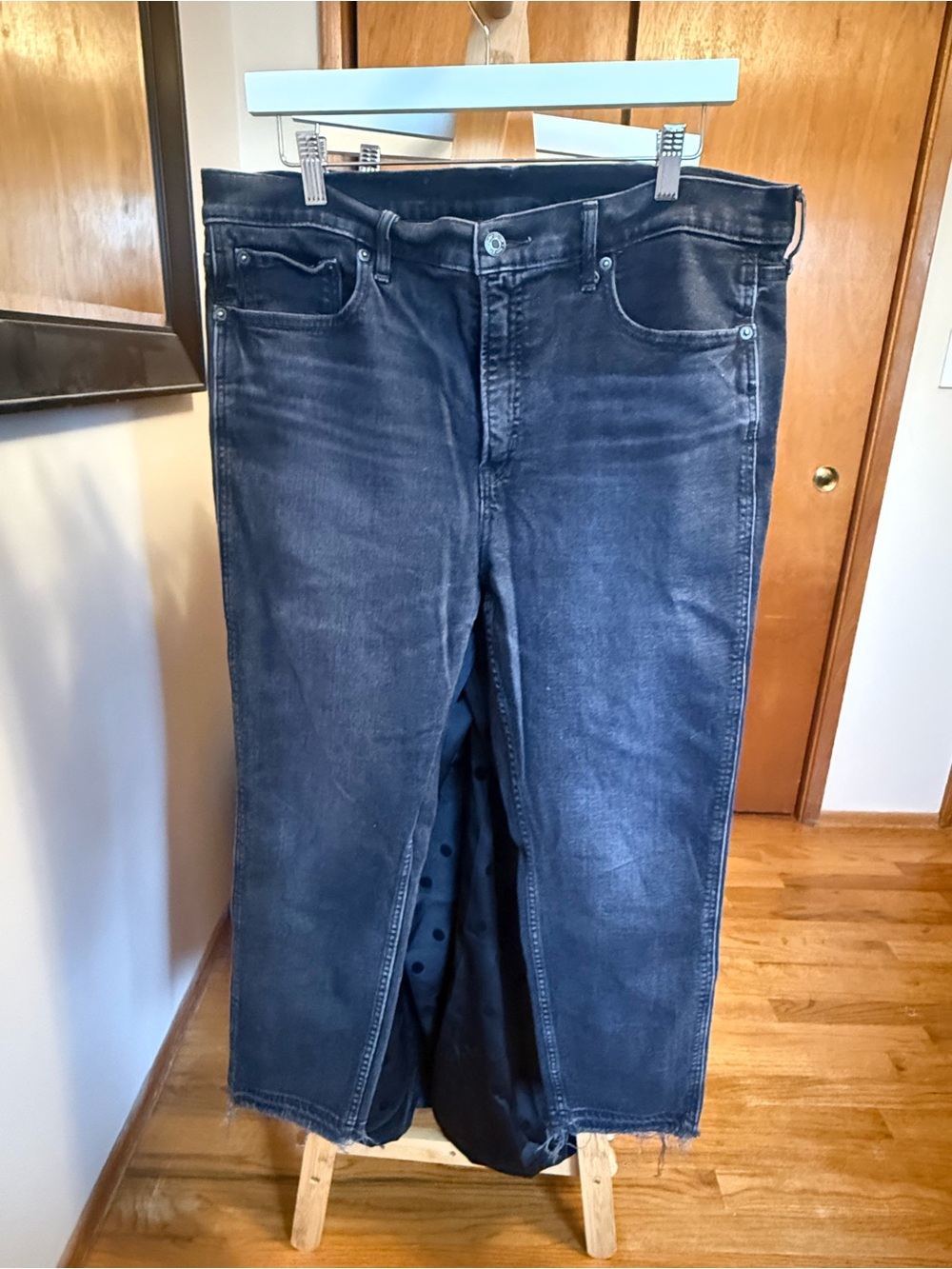 GAP Women's Skinny Jeans in Washed Black (Vintage Slim High Rise)